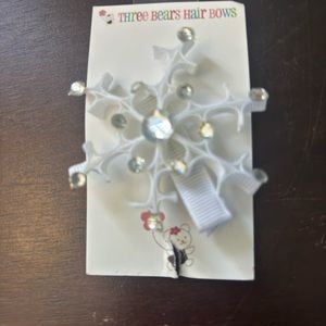 Snowflake hair clip kids